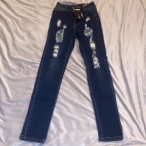 Fashion Nova “Olivia Rose” Skinny Jeans Dark Denim